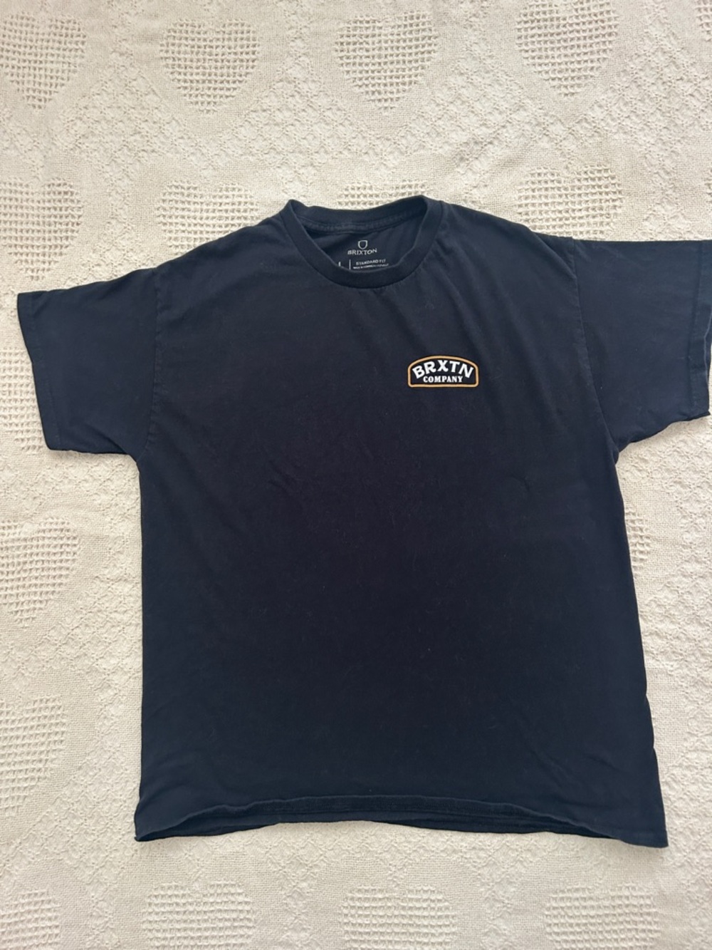 Brixton Black Short Sleeve Logo Tee